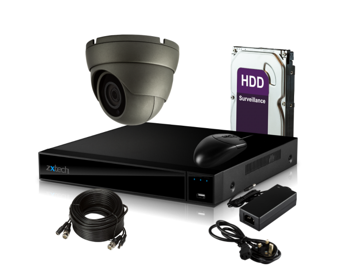 Zxtech 1 x Home Protector HD CCTV Camera Kit Complete System