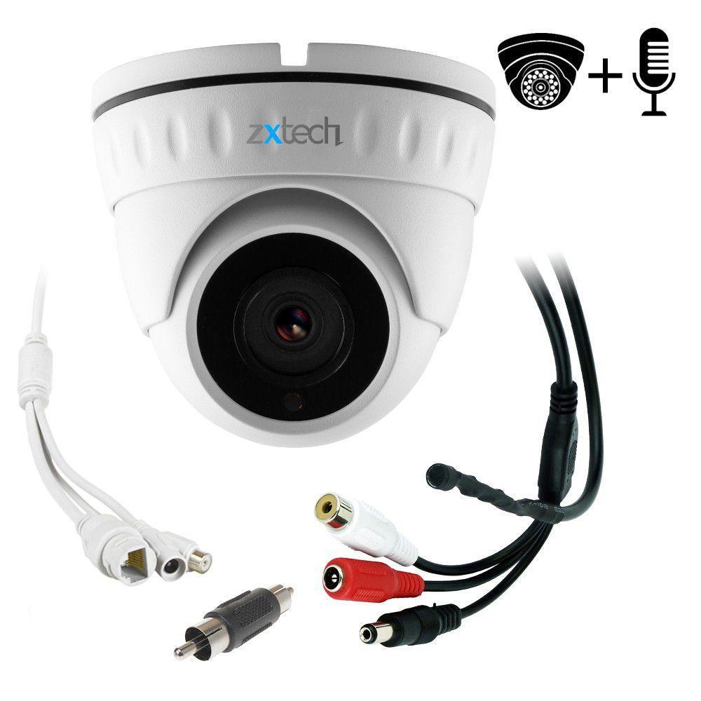 CCTV Security Spy Hidden Sensitivity Microphone Audio Mic w// Loop Through Power