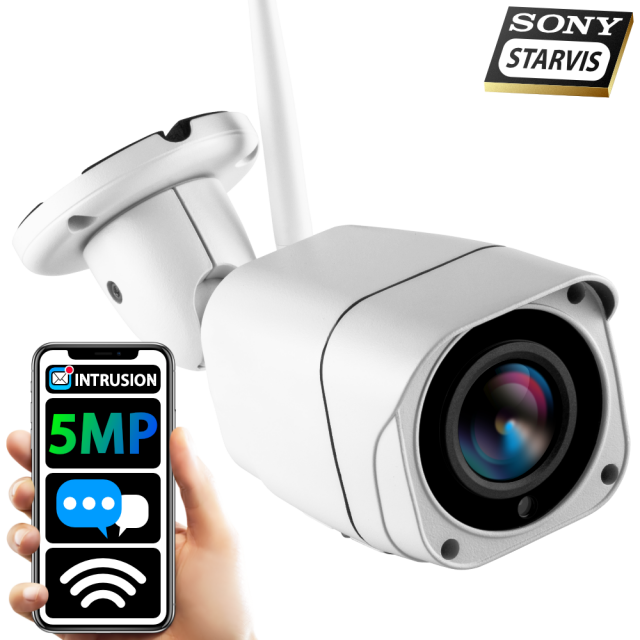 Best Wireless CCTV Camera Outdoor 5MP 3.6mm 30M Night Vision Motion