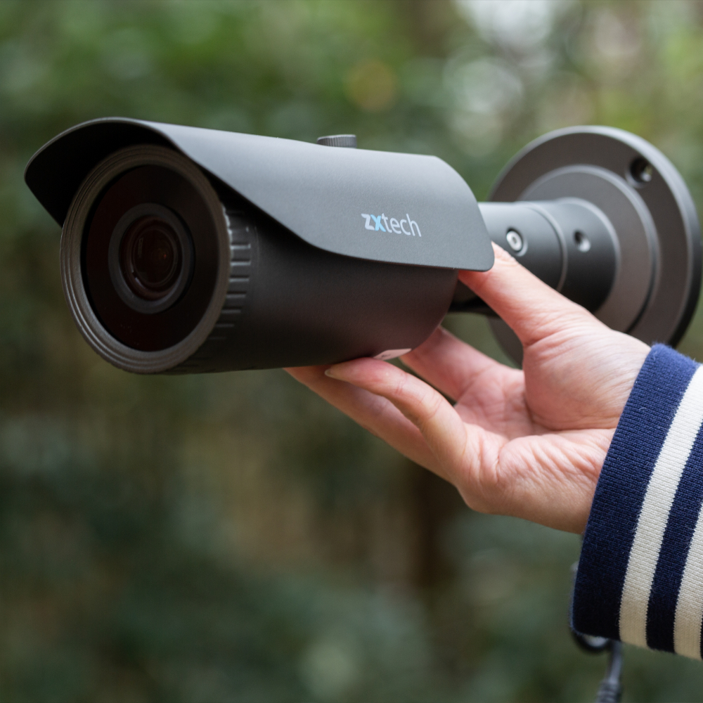 Zxtech 3x 5MP Varifocal Audio 60M IR Camera PoE Outdoor Security Cameras CCTV Kit | FP3H4X