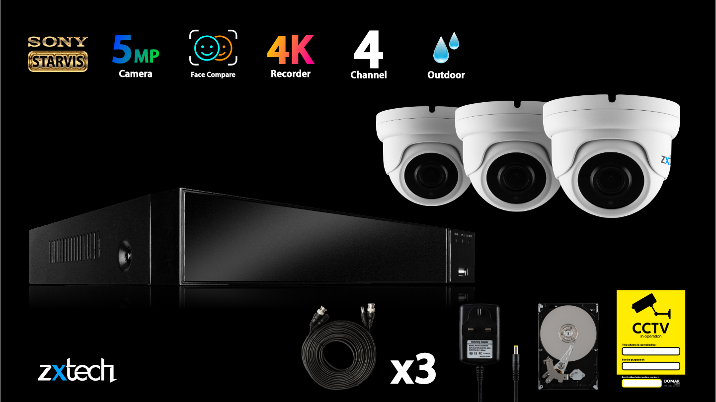 5MP AHD CCTV Kit Waterproof CCTV DVR HD Analog Camera IR | AF3A4Z