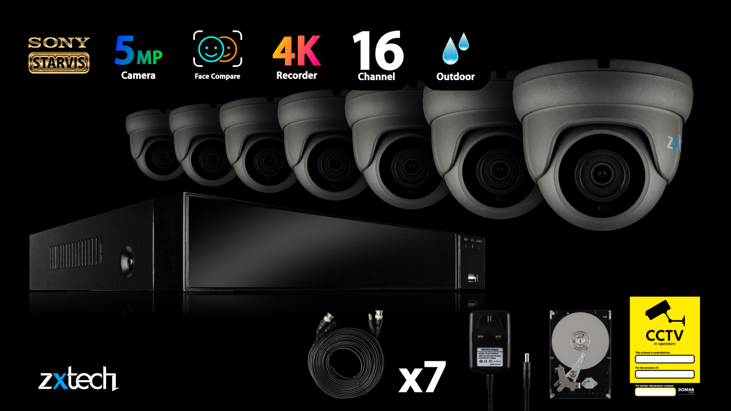 5MP AHD CCTV Kit CCTV DVR HD Analog Camera Compact IR | AF7A8Y
