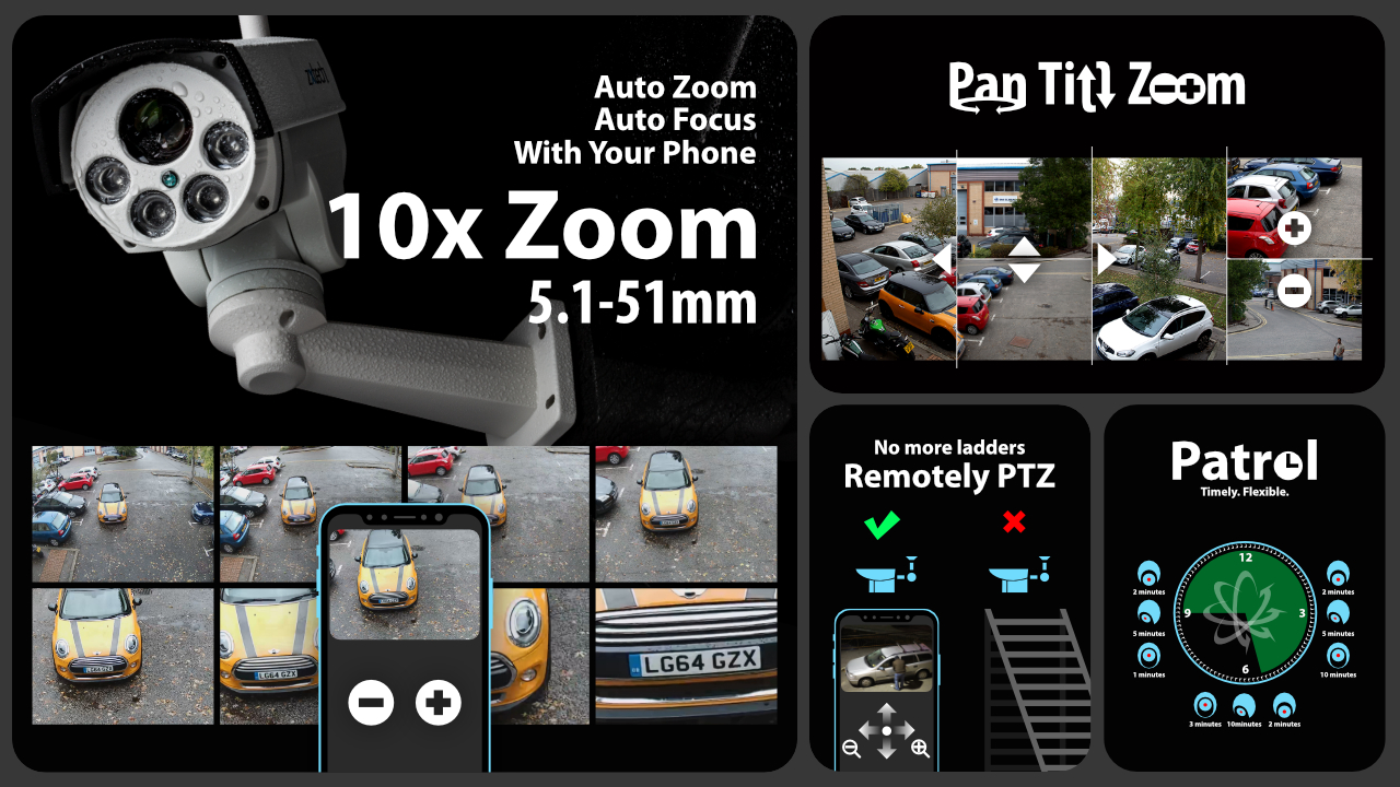 5mp ptz wifi camera system - audio recording 10x zoom sony starvis night vision 9ch nvr | wf5c9y